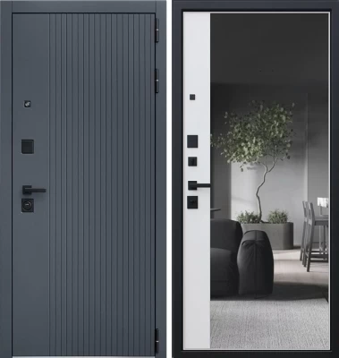 Дверь Вертикаль с зеркалом