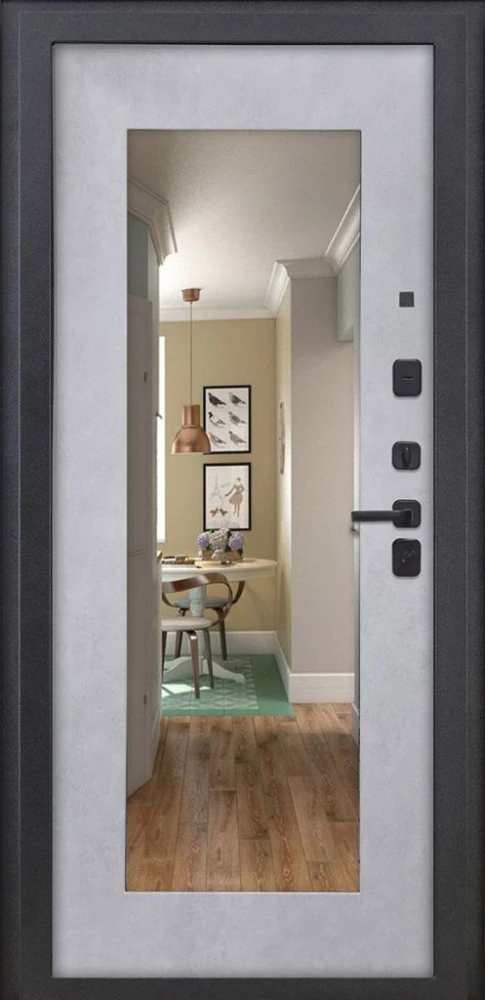 Входная дверь ДвериПРО Берген ФЛЗ-603 Бетон снежный DPRO198282 внутренняя сторона