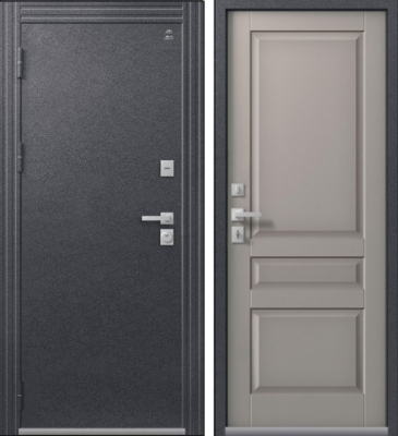 Дверь Термо-2 Антрацит Муар - Кашемир Грей